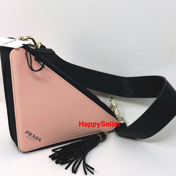 Prada Purse Triangle Pouch Converted to Crossbody Converted Adjustable Strap NEW - Picture 3 of 12